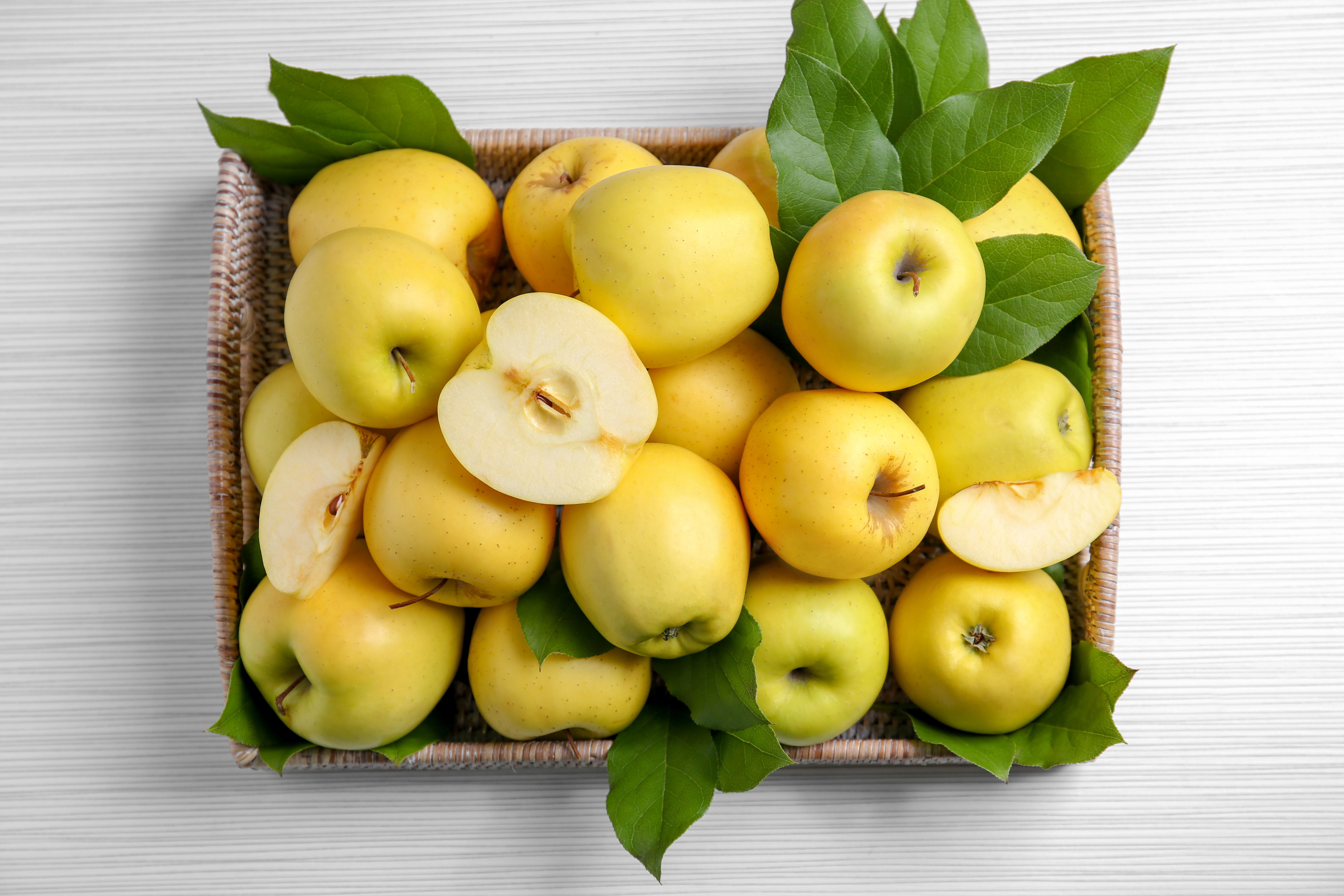 Golden Delicious Apples in a basket