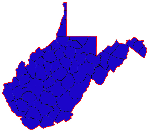 WV Counties Map