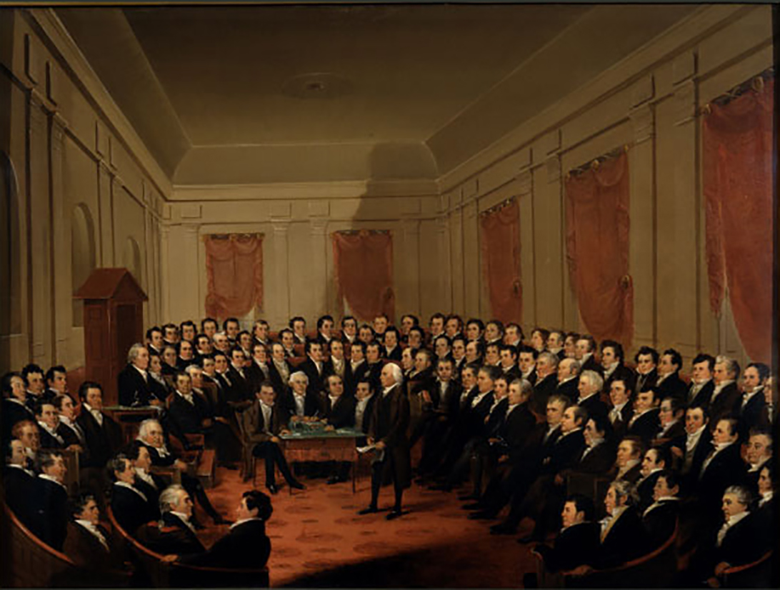 Painting of the 1829 convention