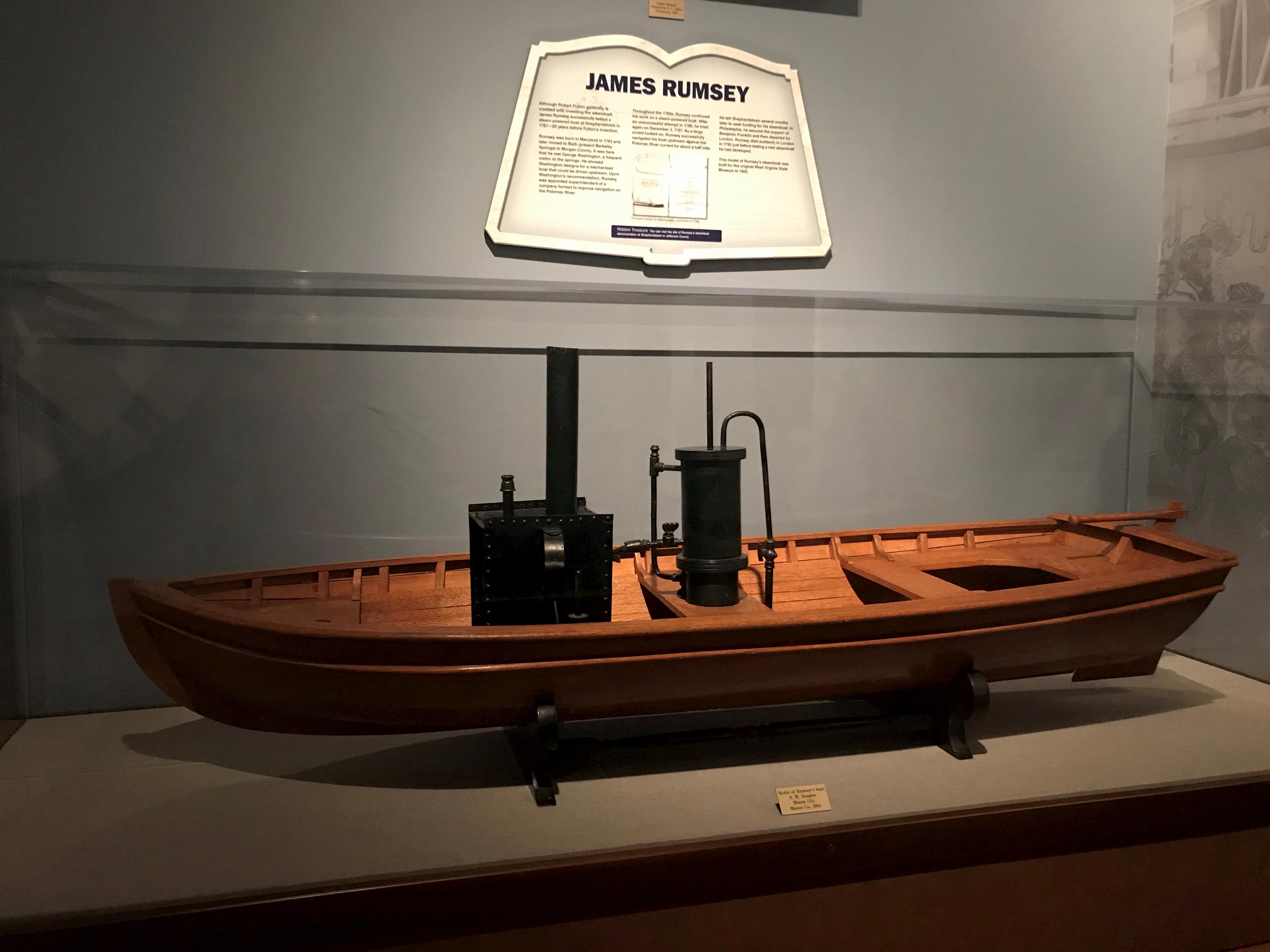 Rumsey Steamboat Model