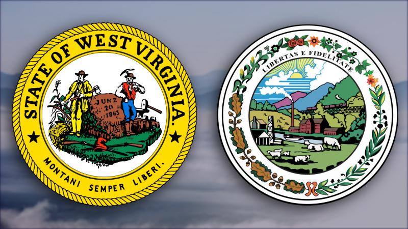 State Seal of West Virginia and the Governor's official seal