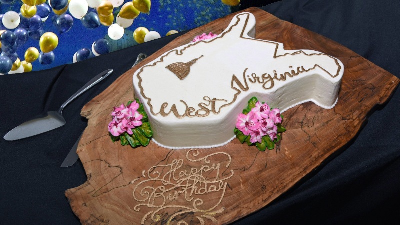 West Virginia Day birthday cake