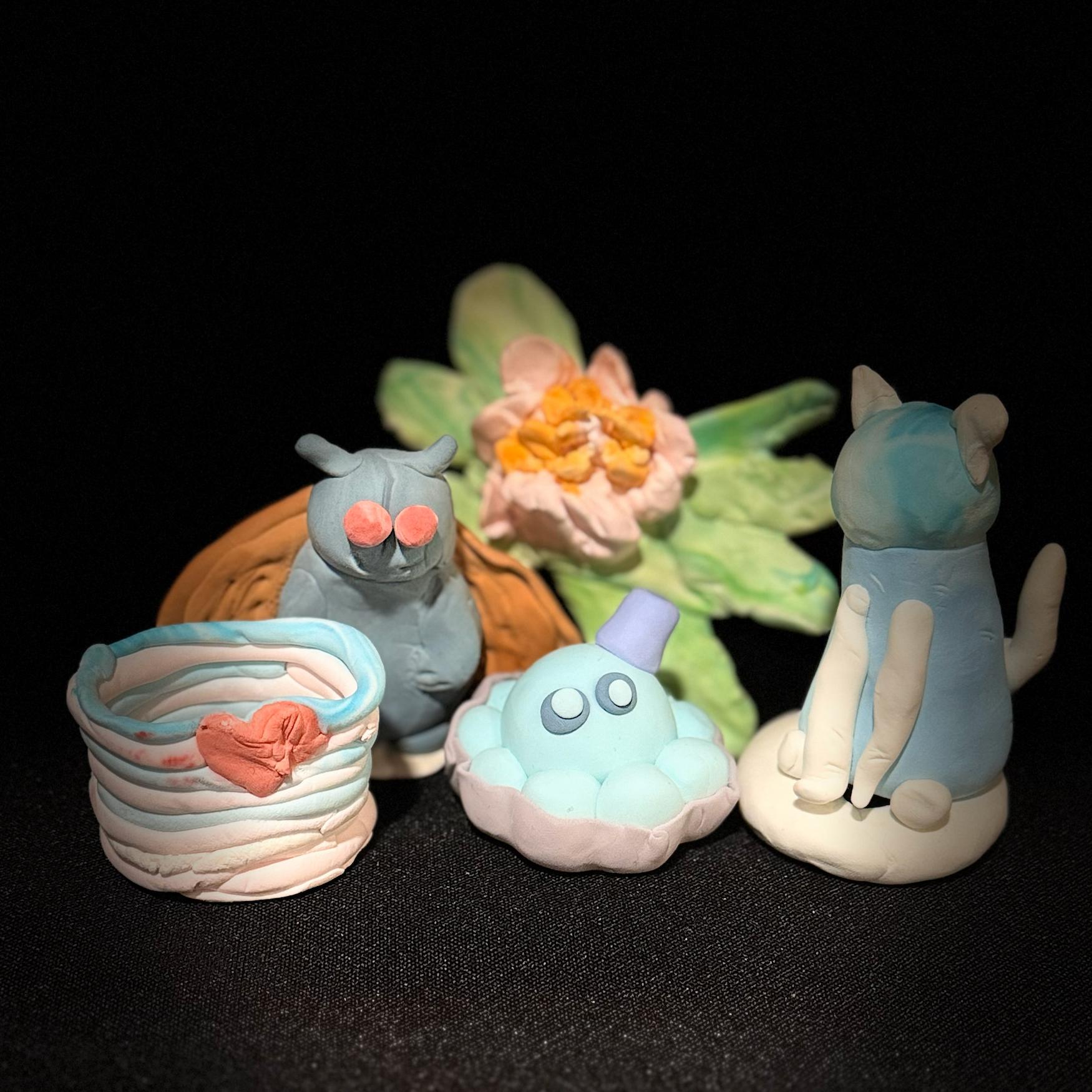 small air dry clay figurines
