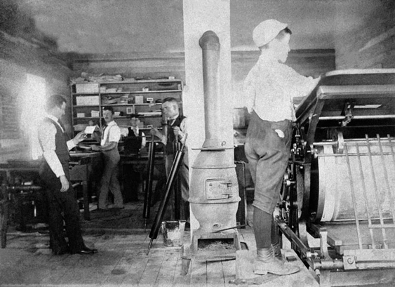 Printing Press in action