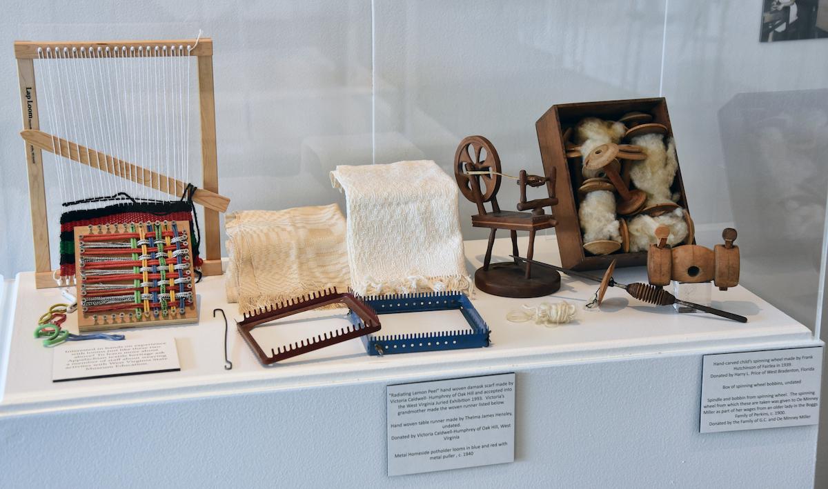 textile exhibit case