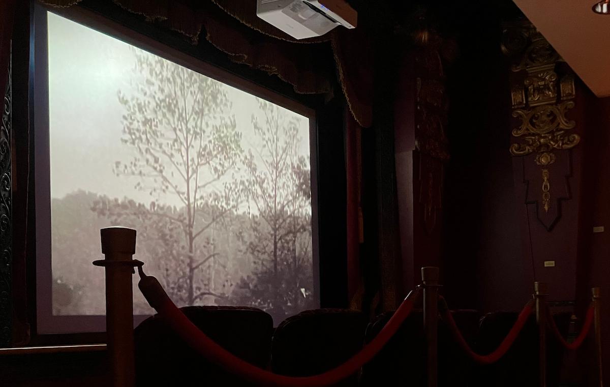 Projected video in Discovery Room 19
